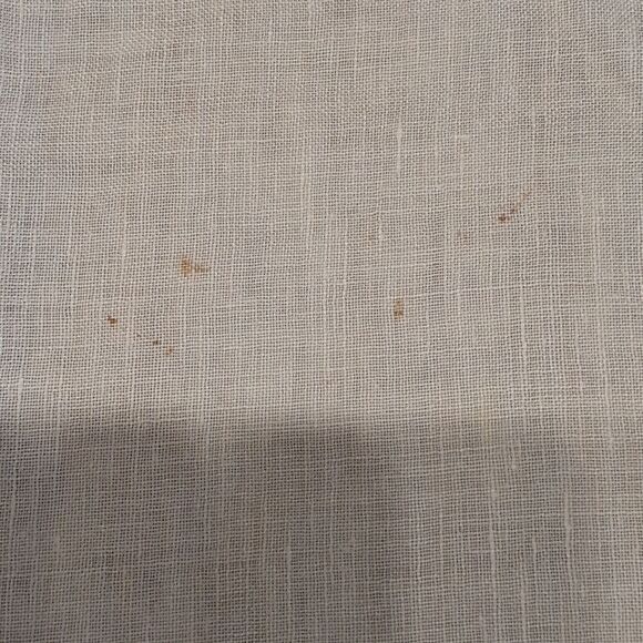 This beautiful linen 31" sq. table cloth is Unfinished embroidered project. - Picture 9 of 10